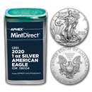 2020 1 oz Silver American Eagles (20-Coin MintDirect® Tube) 2020 1 oz Silver American Eagles (20-Coin MintDirect® Tube)
